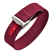 Bracelet Nato nervuré en nylon avec boucle déployante – KronoKeeper – Borde - bracelet NATO nylon montre