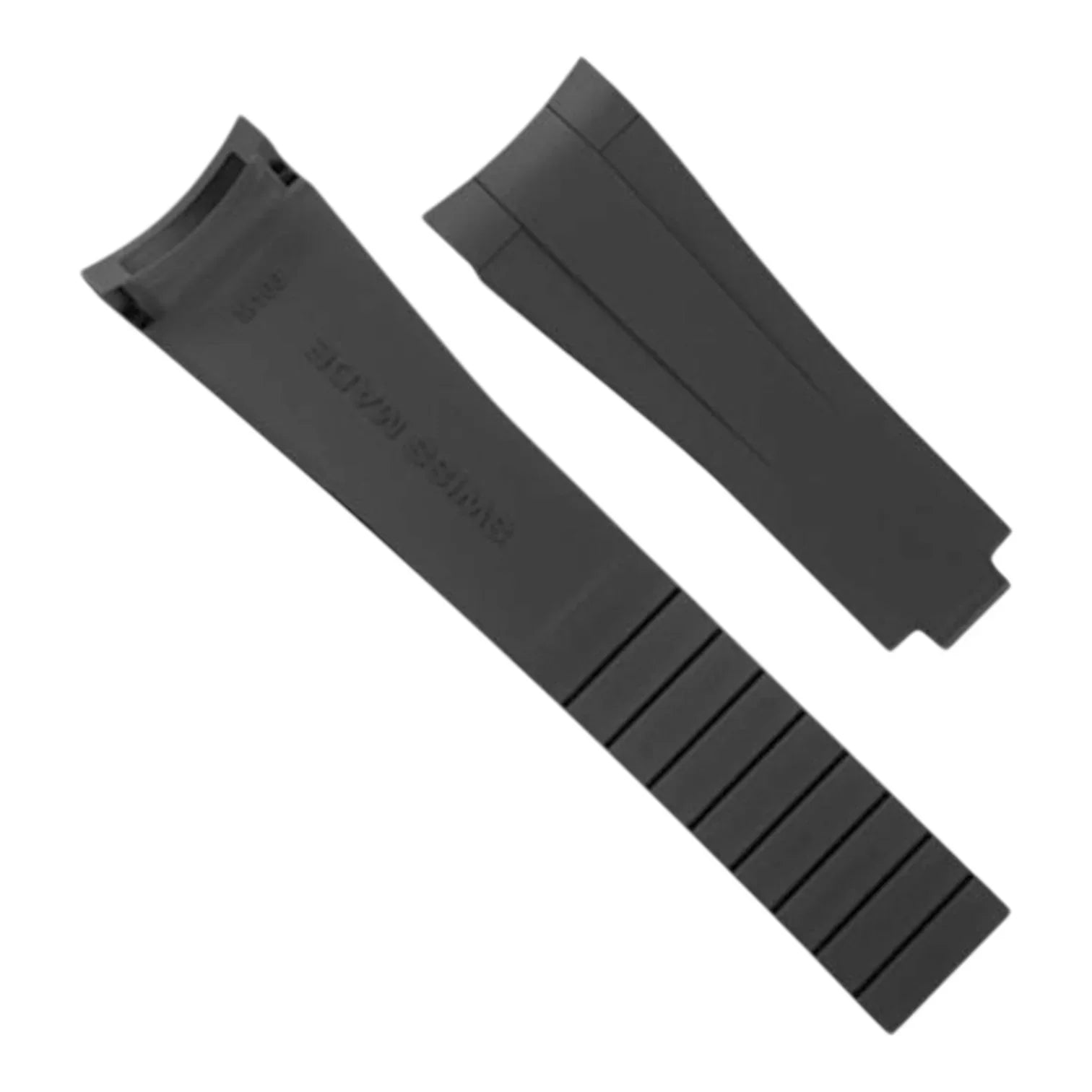 Bracelet en caoutchouc M241 – Rubber B – Noir - bracelet caoutchouc montre