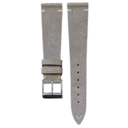 Bracelet en cuir de taureau nubuck – Vintage V – Lic Leather – Gris - accessoire montre