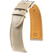 Bracelet en cuir de veau lisse – Bernardin – KronoKeeper – Crème - bracelet KronoKeeper