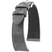 Bracelet en cuir de veau suédé – Edgar – KronoKeeper – Gris - bracelet KronoKeeper