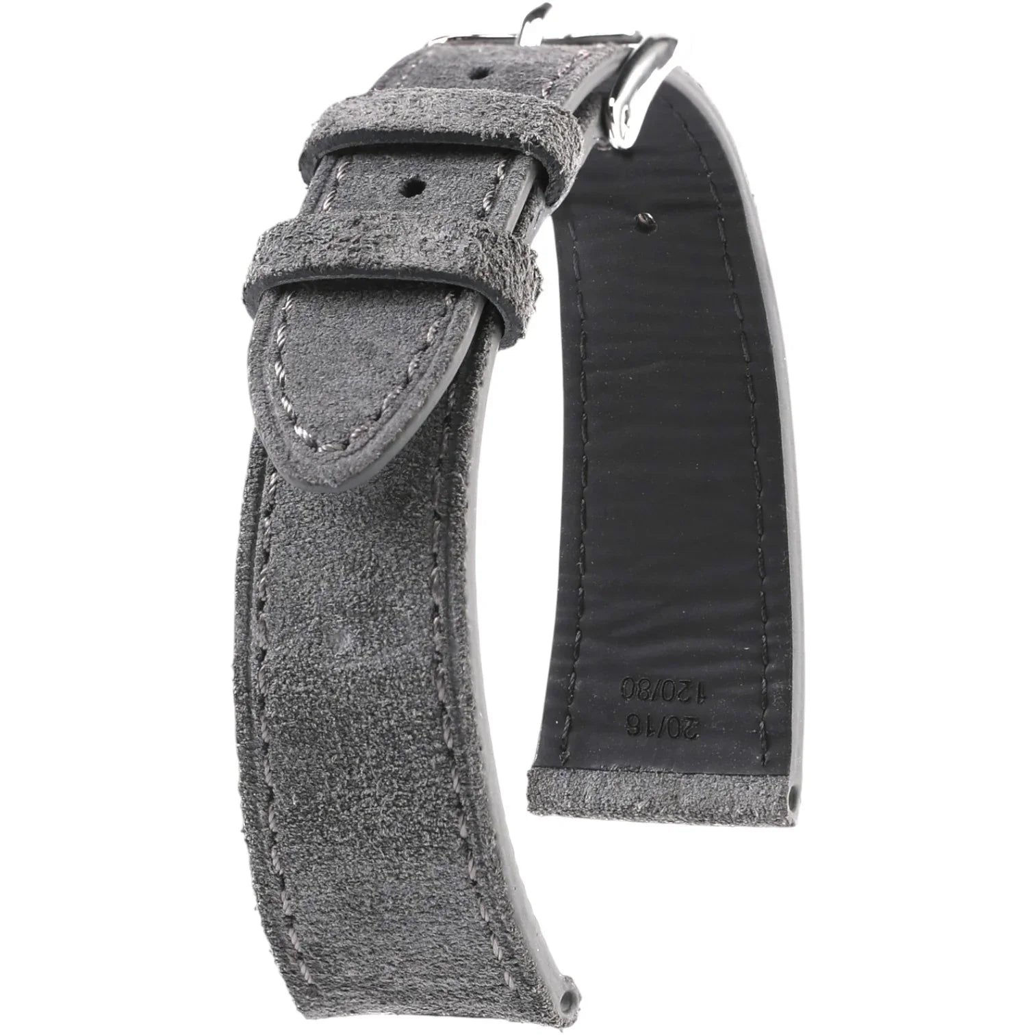 Bracelet en cuir de veau suédé – Edgar – KronoKeeper – Gris - bracelet KronoKeeper