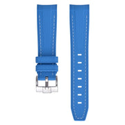 Bracelet en caoutchouc texturé pour Omega MoonSwatch - KronoKeeper - Bleu
