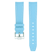 Textured Rubber Strap for Omega MoonSwatch - Kronokeeper - Sky Blue