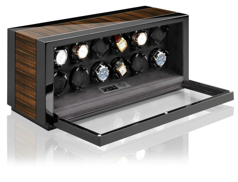 Remontoir pour 12 montres - Vantage 12 Macassar - Buben & Zorweg - détail