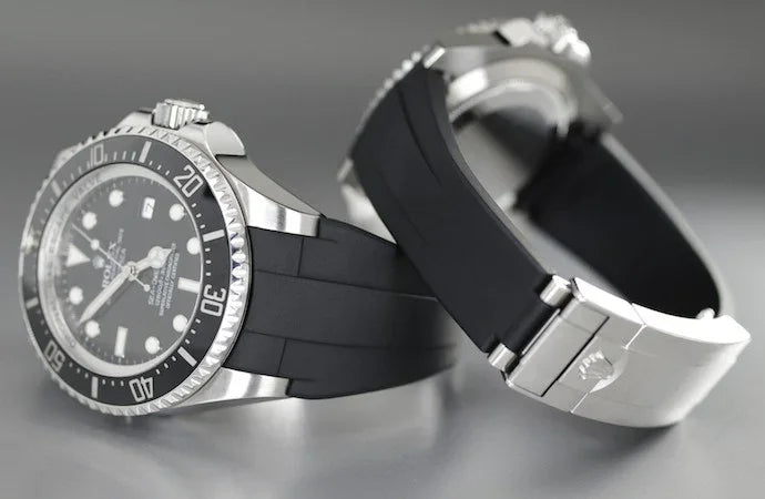 Bracelet en caoutchouc M108 - Rubber B - Noir - détail