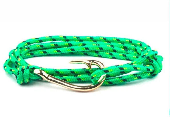 Bracelet hameçon doré Vikings - vue dos