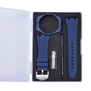 Bracelet caoutchouc et coque pour AP x Swatch Bleu KronoKeeper – coffret complet avec bracelet, coque, boucle et outil