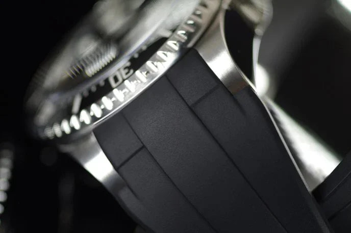 Bracelet en caoutchouc M207 - Rubber B - Noir - détail