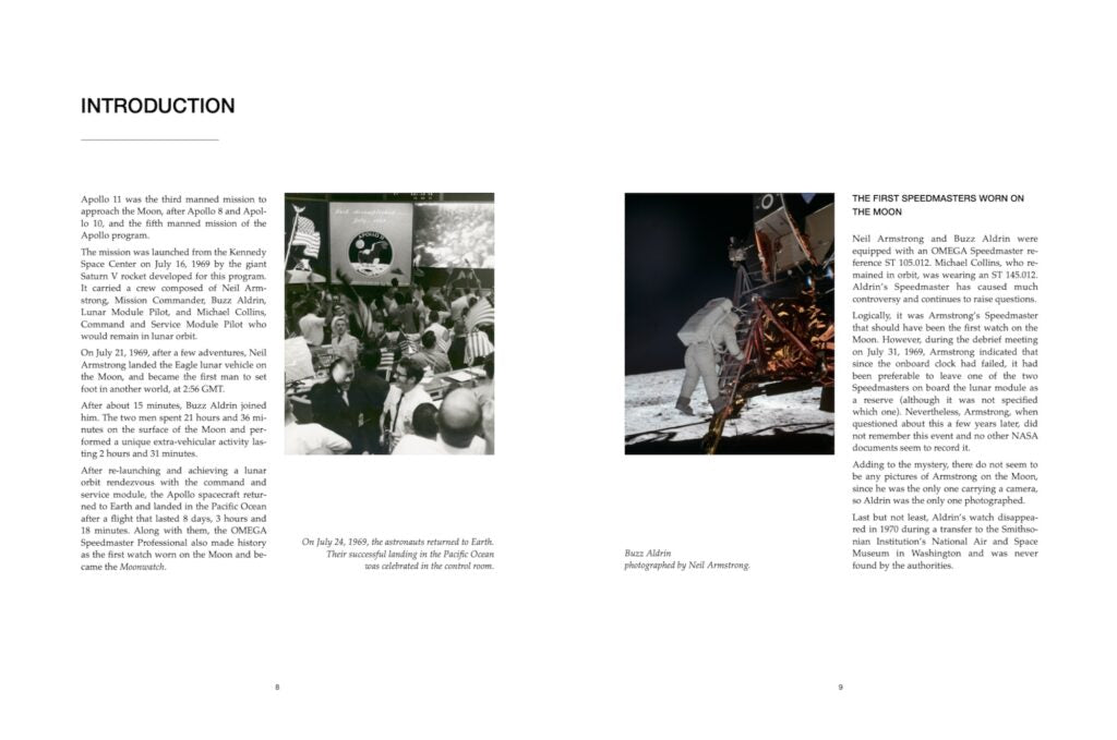 Apollo 11 Only – Watchfid Collectibles book – extract 1