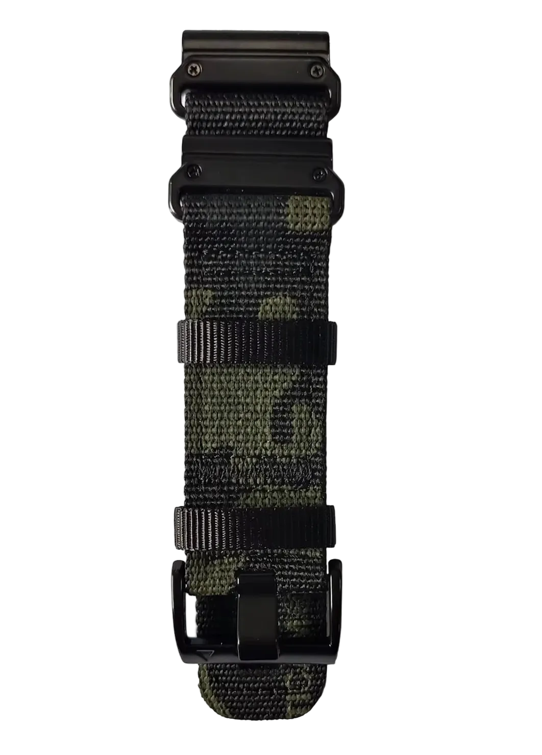 Bracelet nylon camouflage noir compatible Garmin QuickFit 26 mm - KronoKeeper