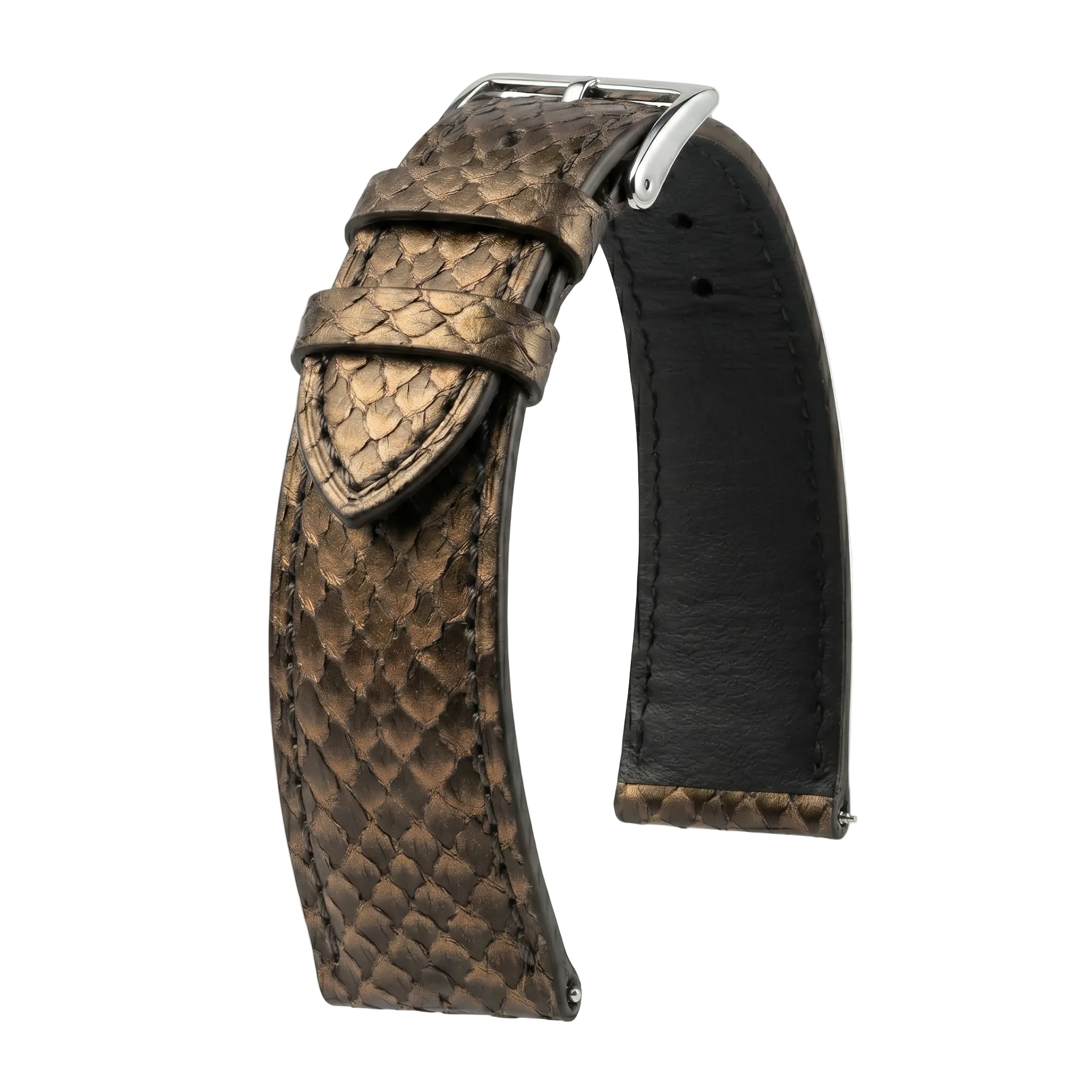 Bracelet Saumon Dégradé Encre d'Or - KronoKeeper - vue principale