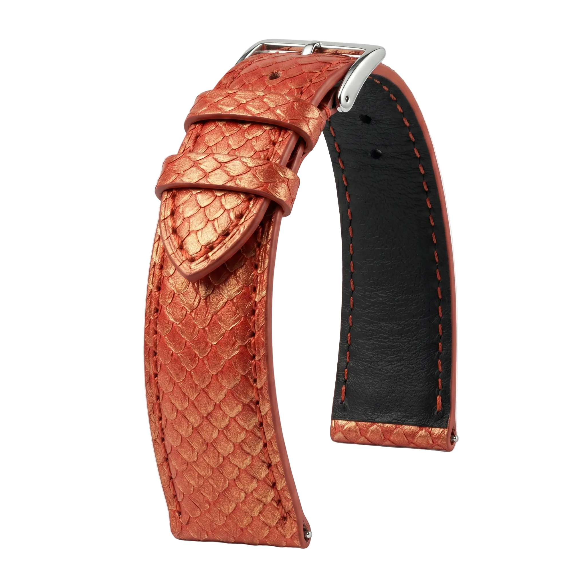 Bracelet Saumon Dégradé Rouge Impérial - KronoKeeper