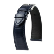 Bracelet Alligator Felix Mat bleu foncé - KronoKeeper - bracelet cuir alligator montre