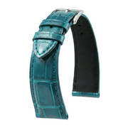 Bracelet Alligator Felix Brillant bleu clair turc - KronoKeeper - bracelet cuir alligator montre