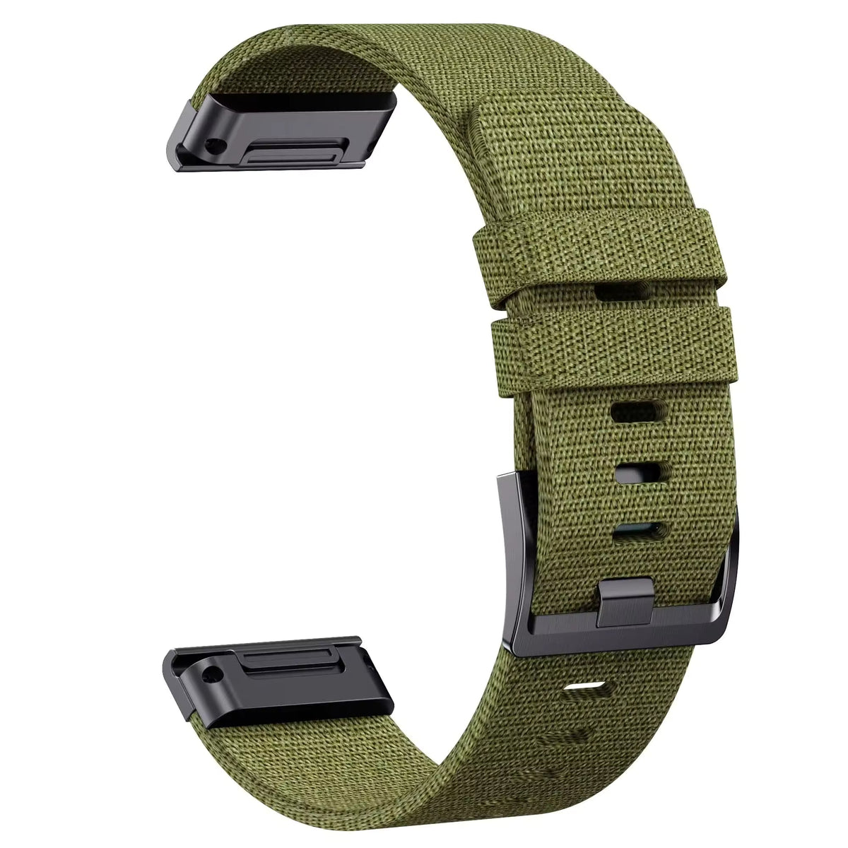 Bracelet nylon kaki compatible Garmin QuickFit - KronoKeeper