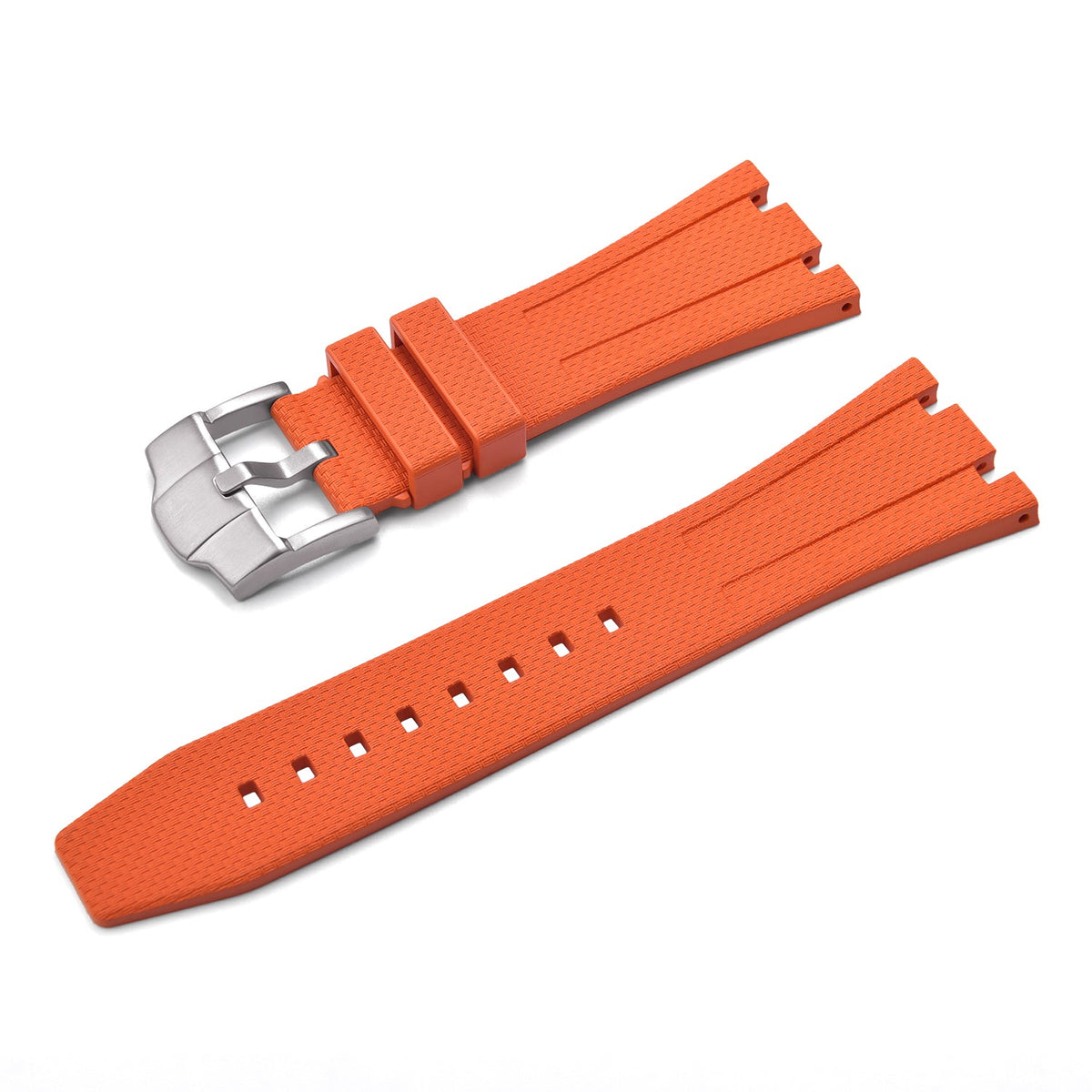 Bracelet caoutchouc et coque pour AP x Swatch Orange KronoKeeper – bracelet caoutchouc avec boucle ardillon acier