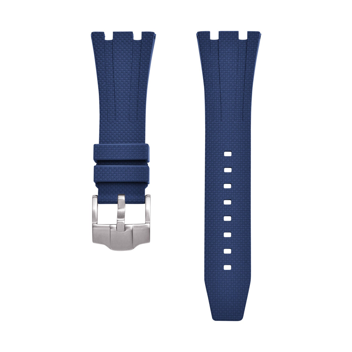 Bracelet caoutchouc et coque pour AP x Swatch Bleu KronoKeeper – bracelet à plat, les deux brins