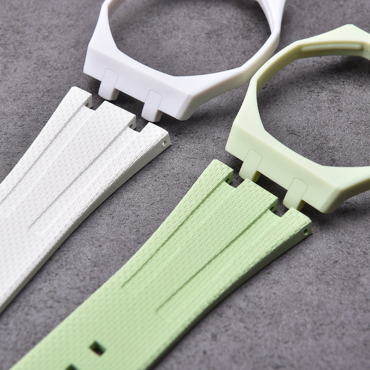 Bracelet caoutchouc et coque pour AP x Swatch Vert menthe KronoKeeper – bracelet et coque vert menthe