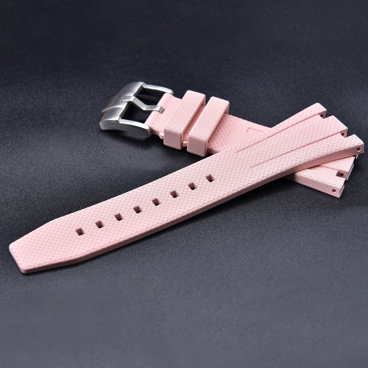 Bracelet caoutchouc et coque pour AP x Swatch Rose KronoKeeper – bracelet et boucle