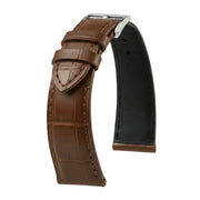 Bracelet Alligator Felix Mat marron clair - KronoKeeper - bracelet cuir alligator montre