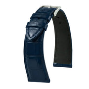 Bracelet Alligator Felix Mat bleu cyan - KronoKeeper - bracelet cuir alligator montre