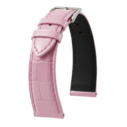 Bracelet Alligator Felix Mat rose clair - KronoKeeper - bracelet cuir alligator montre