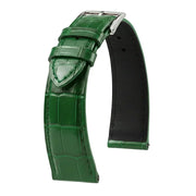 Bracelet Alligator Felix Mat vert - KronoKeeper - bracelet cuir alligator montre