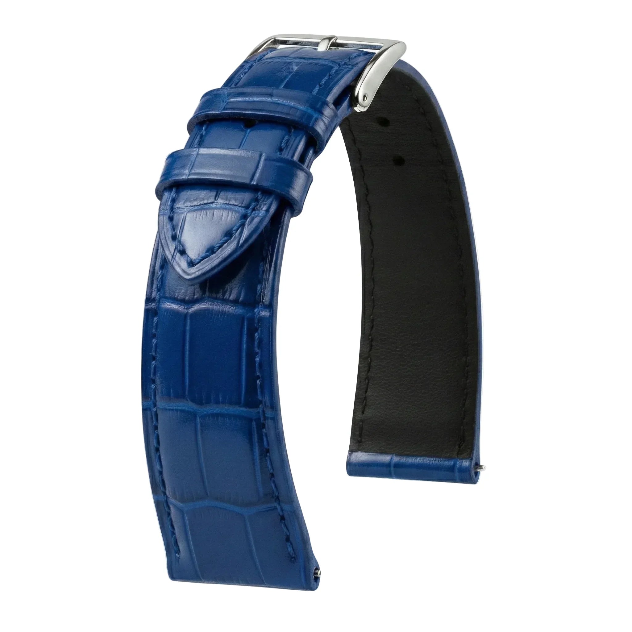 Bracelet Alligator Felix Mat bleu ciel - KronoKeeper - bracelet cuir alligator montre