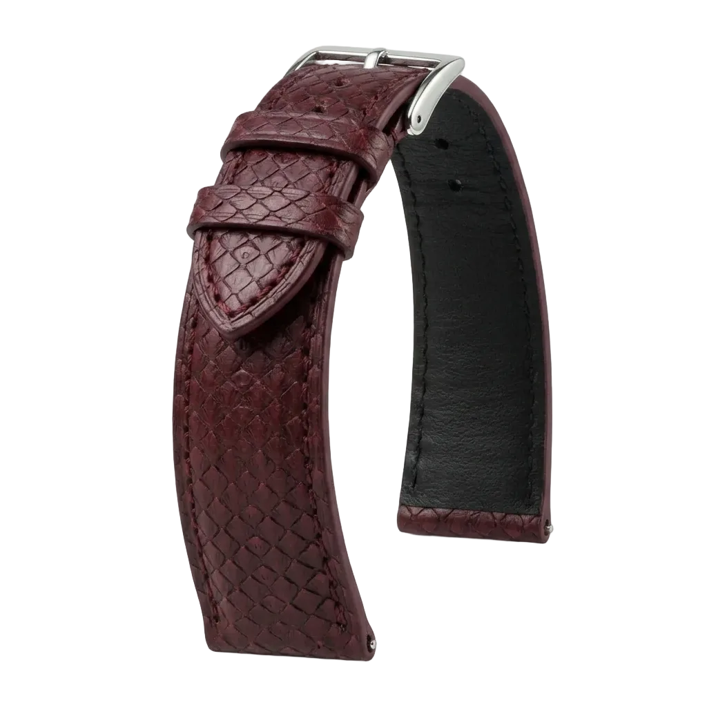 Bracelet Saumon Satiné Lie de Vin - KronoKeeper - vue principale