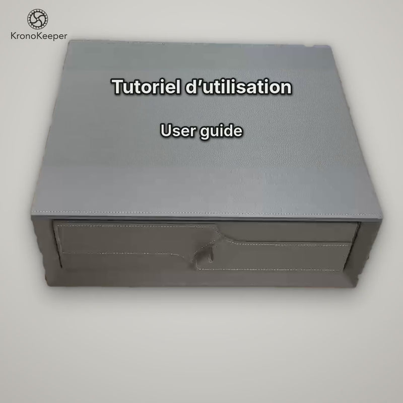 Tutoriel vidéo du coffre-fort tiroir KronoKeeper : empreintes, code, volume et langue