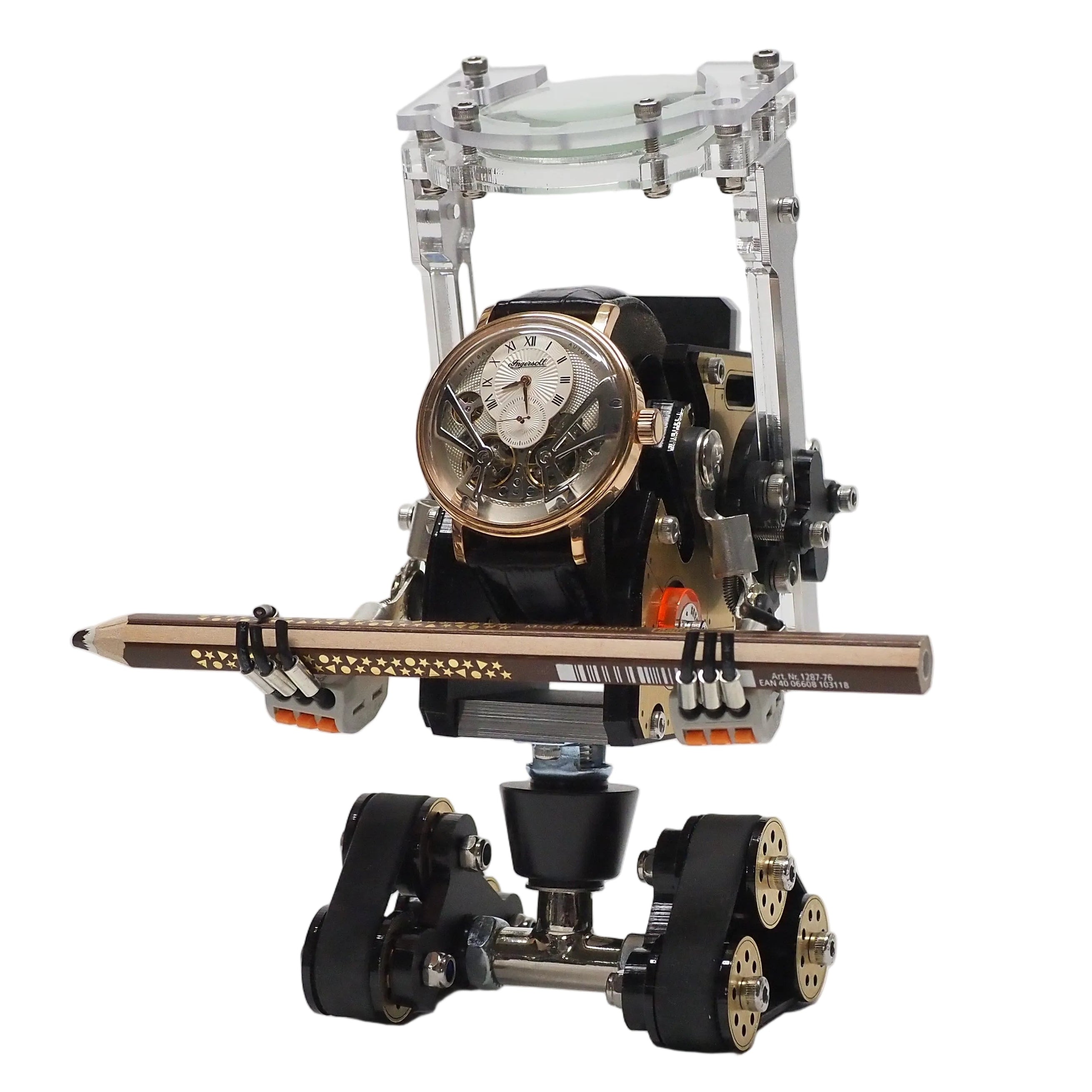 Support de montre Robotank 2 Robotoys finition argent, vue principale